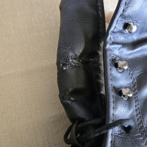 Z LONDON | Black Piper Up or Down Boots w/ Faux Fur Sz 8 - Picture 12 of 13